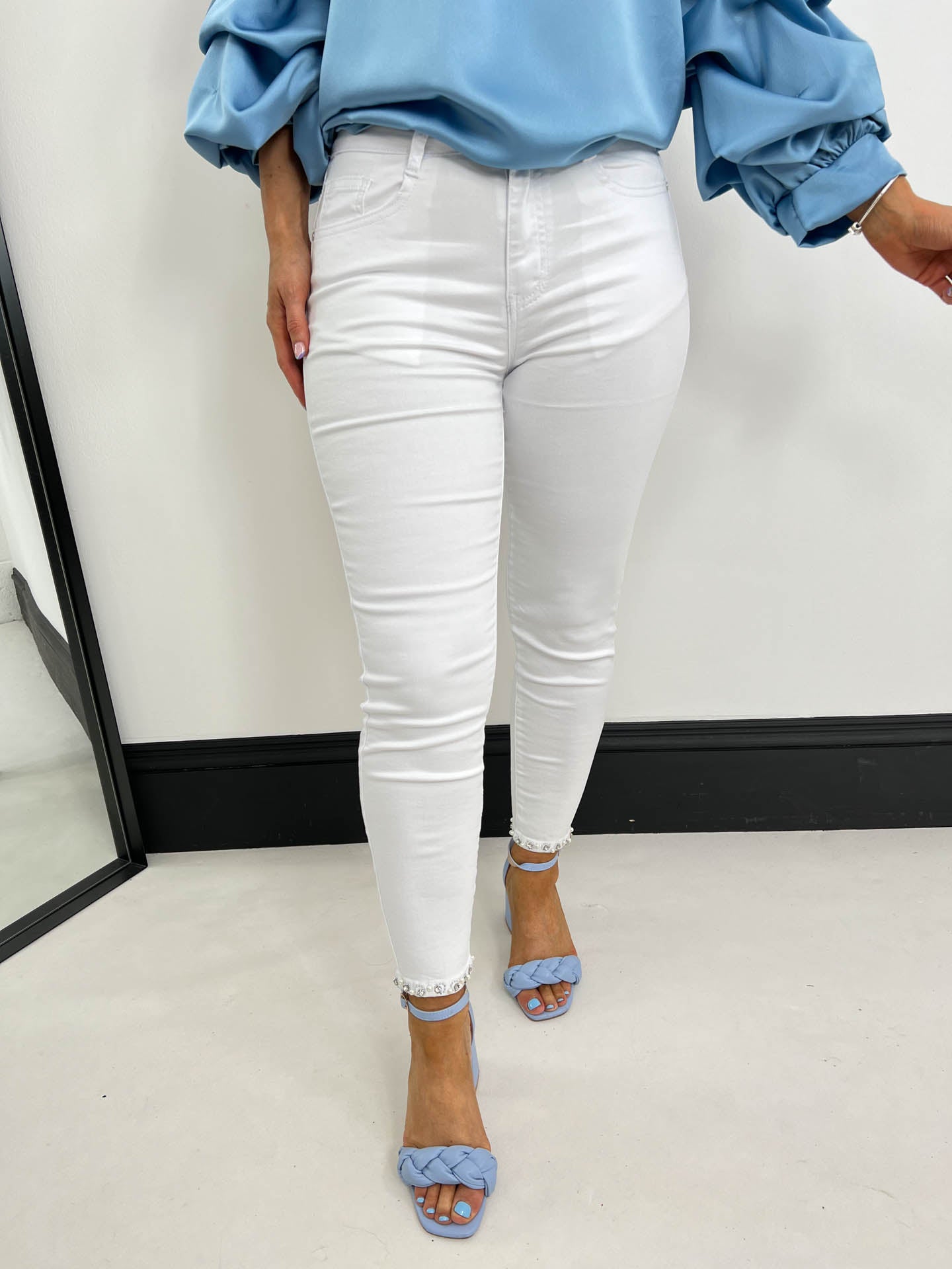 The Ashleigh - Embellished Skinny Jeans