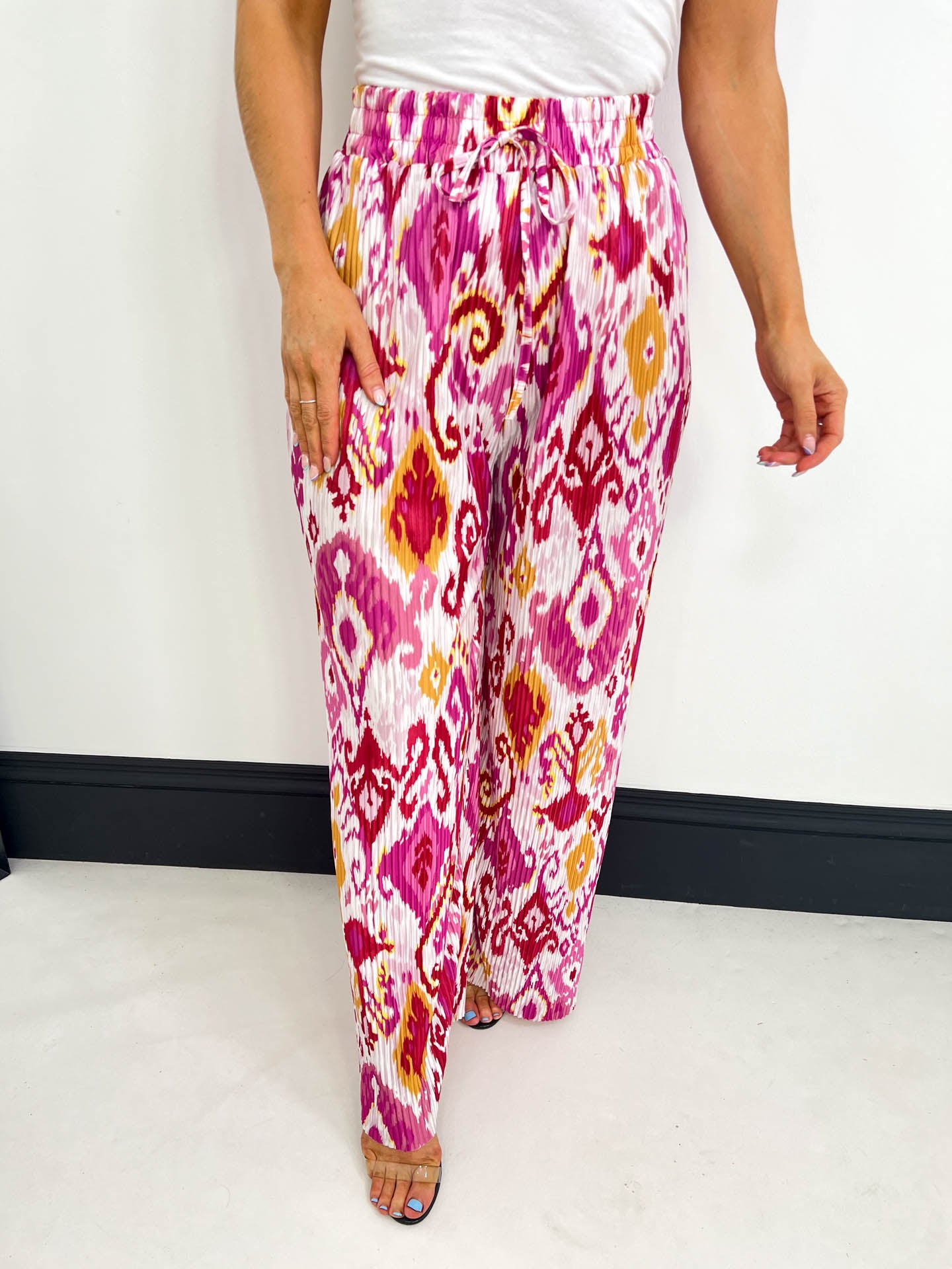 The Mylah - Abstract Pleated Trousers