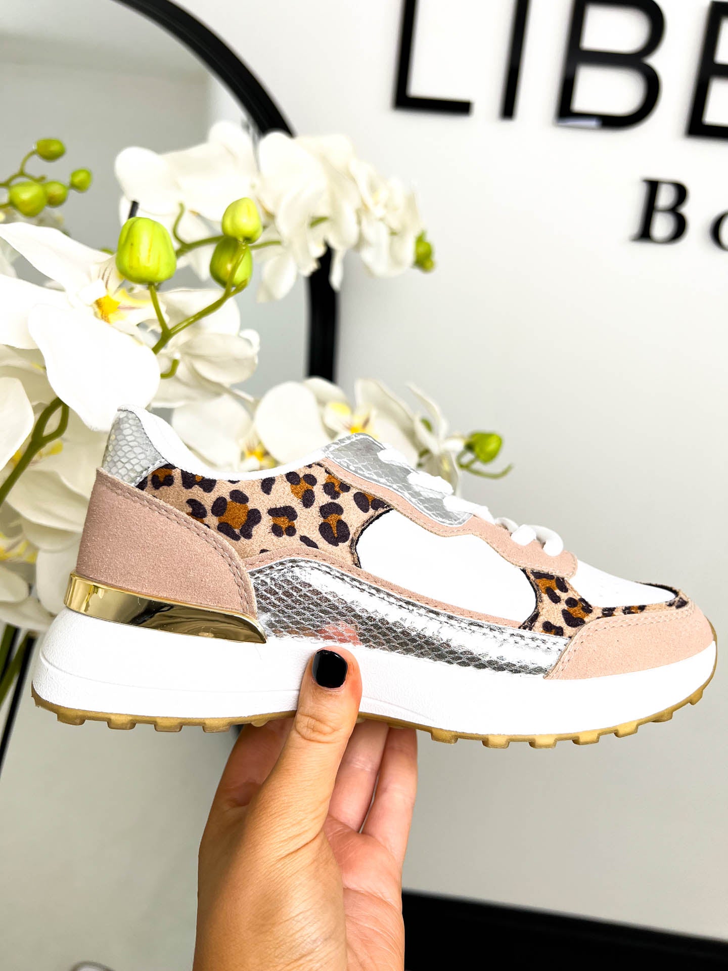 The Penelope - Leopard Print Trainer