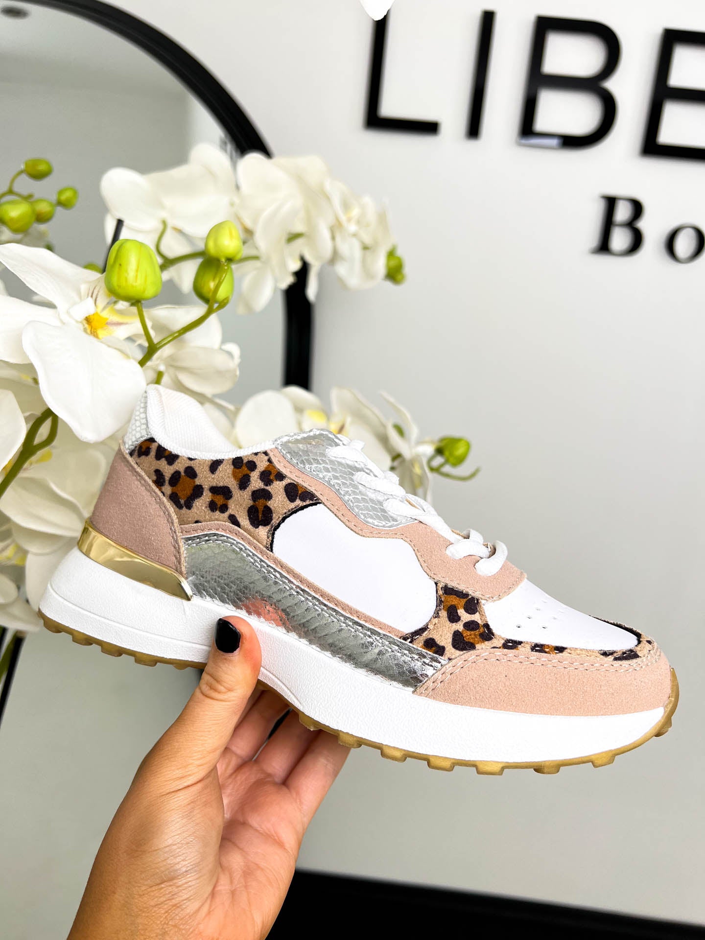 The Penelope - Leopard Print Trainer