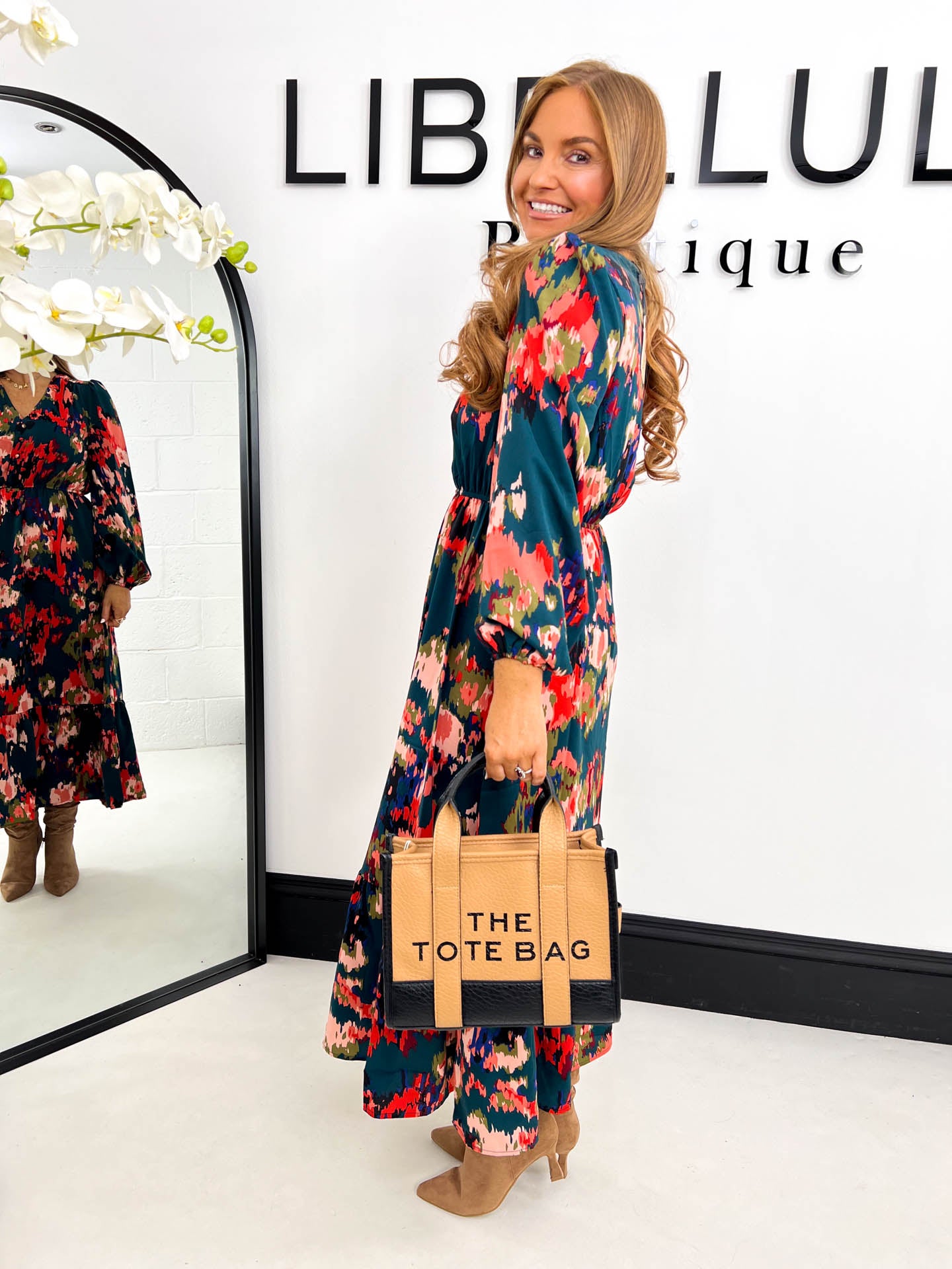 The Lidia - Floral Midi Dress