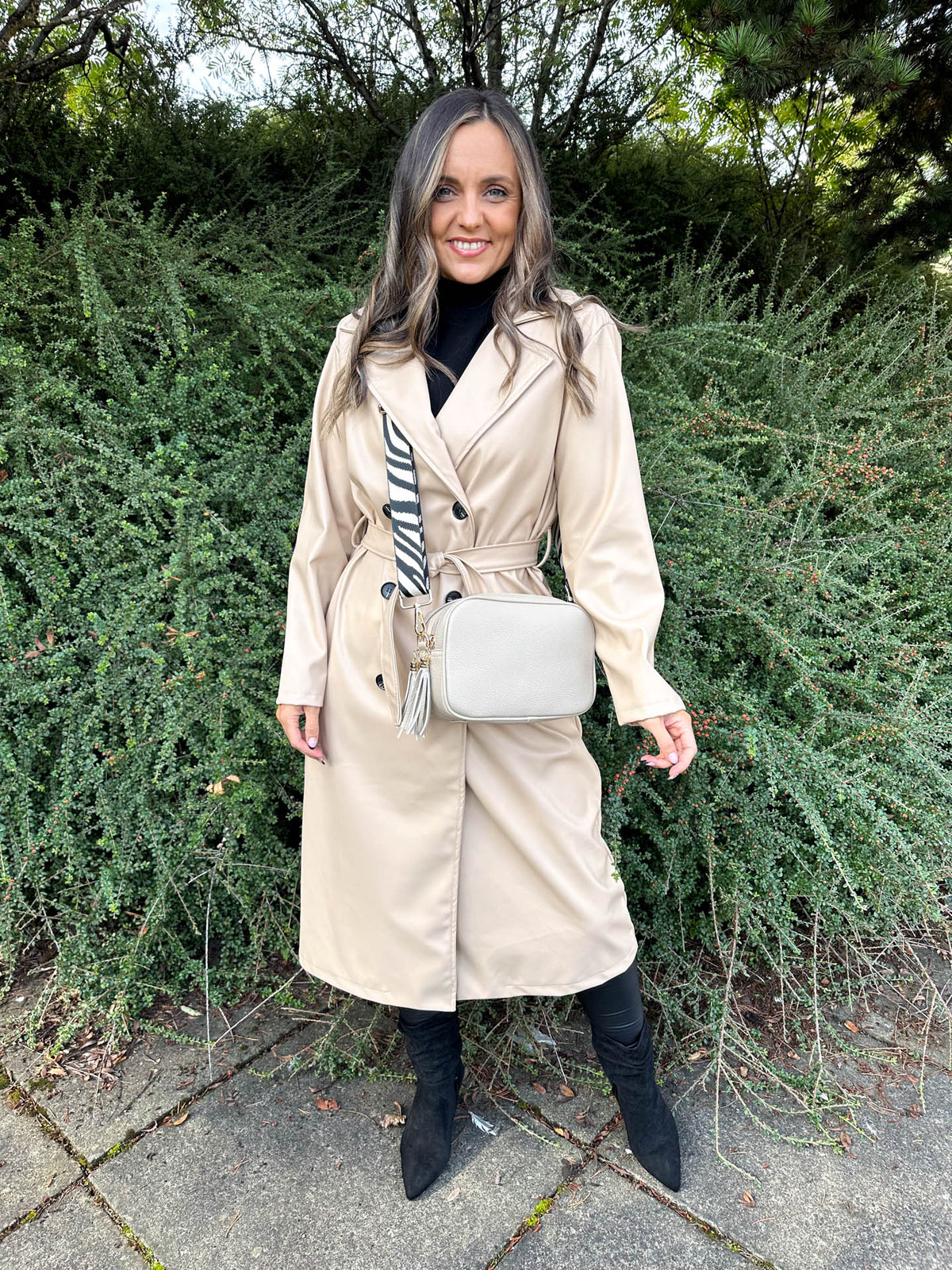 The Ally - Leather Trench Coat