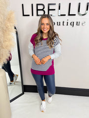 The Jilly - Pattern Pink Jumper