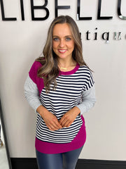 The Jilly - Pattern Pink Jumper