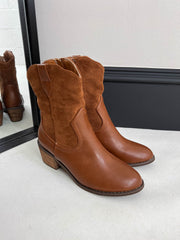 The Adele - Leather & Suede Cowboy Boots