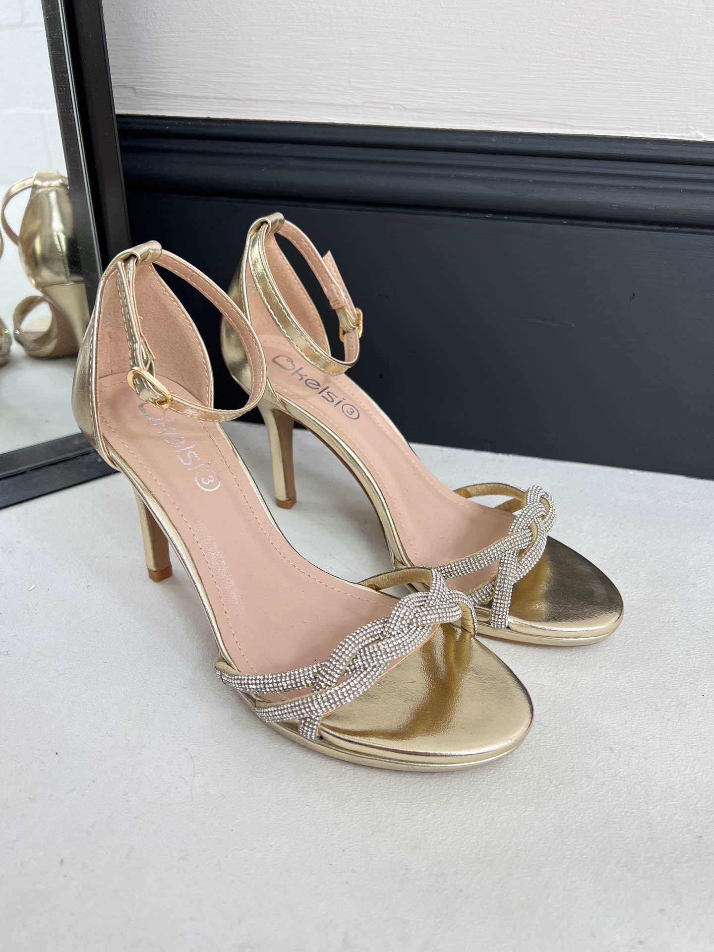 The Lacey - Diamanté Heels