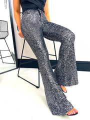 The Becky - Sequin Flared Trouser