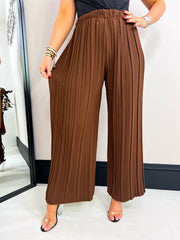 The Natalia - Pleated Wide Leg Trousers