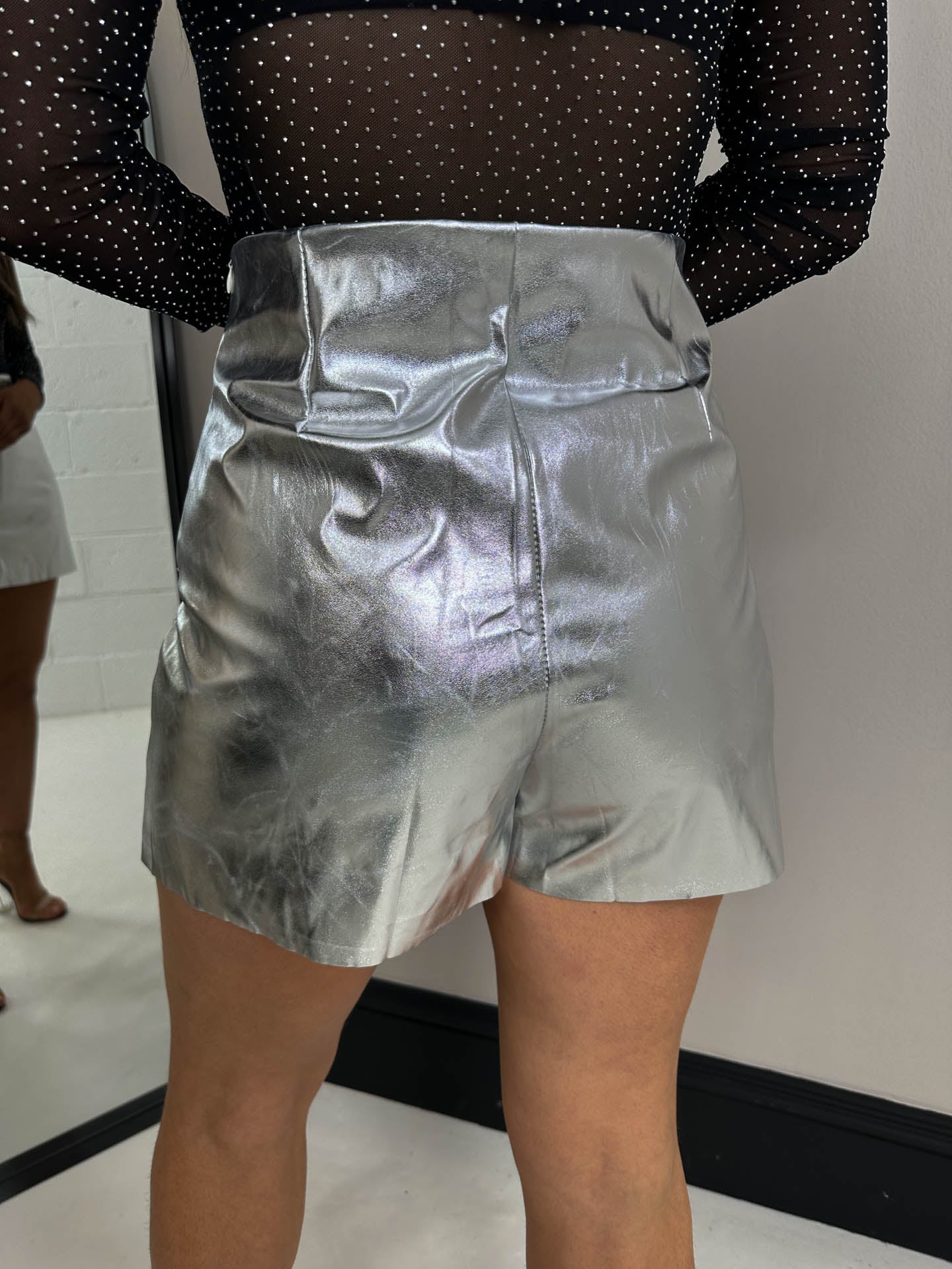 The Elle - Metallic Mini Skort