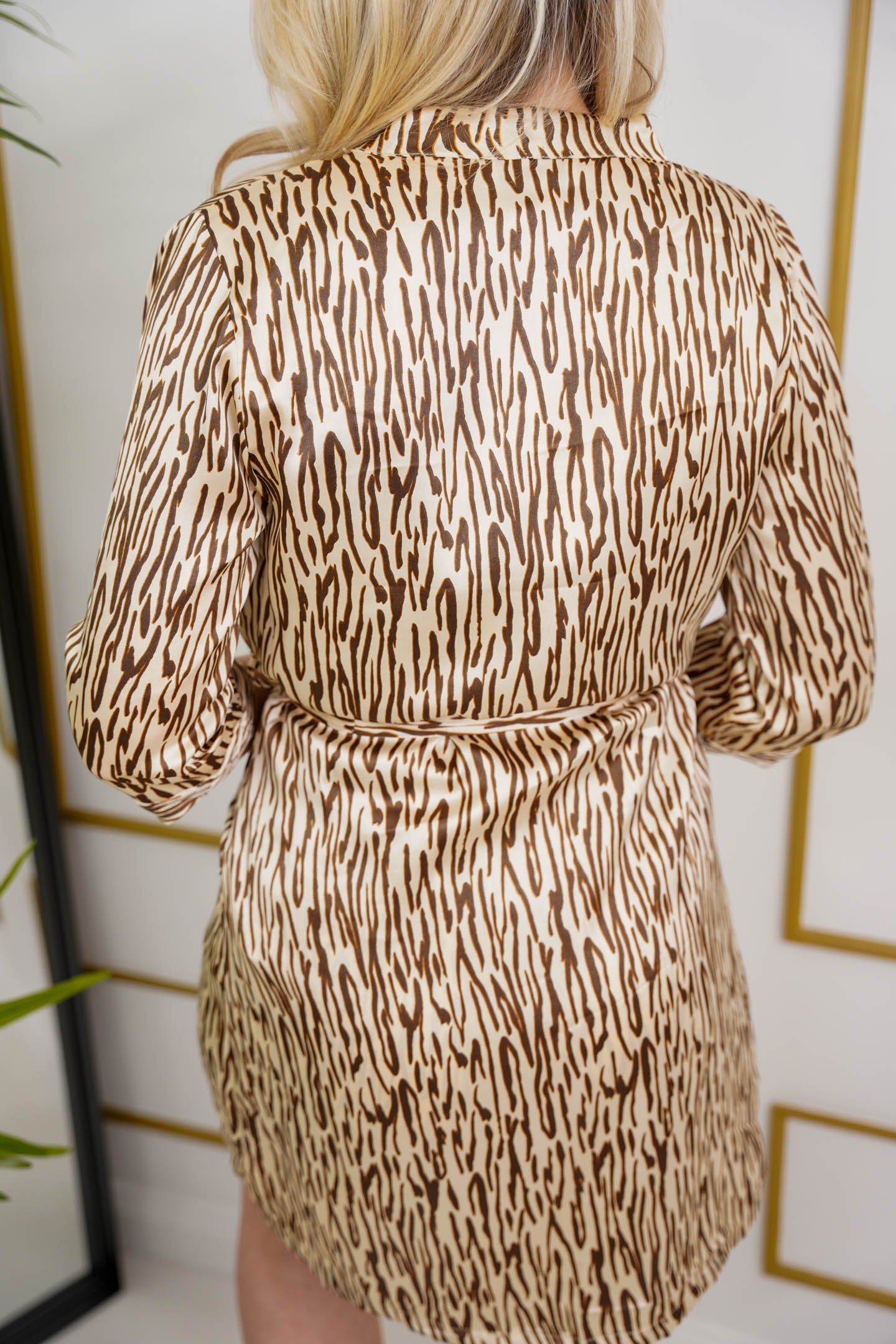The Zoe - Zebra Print Dressing Gown