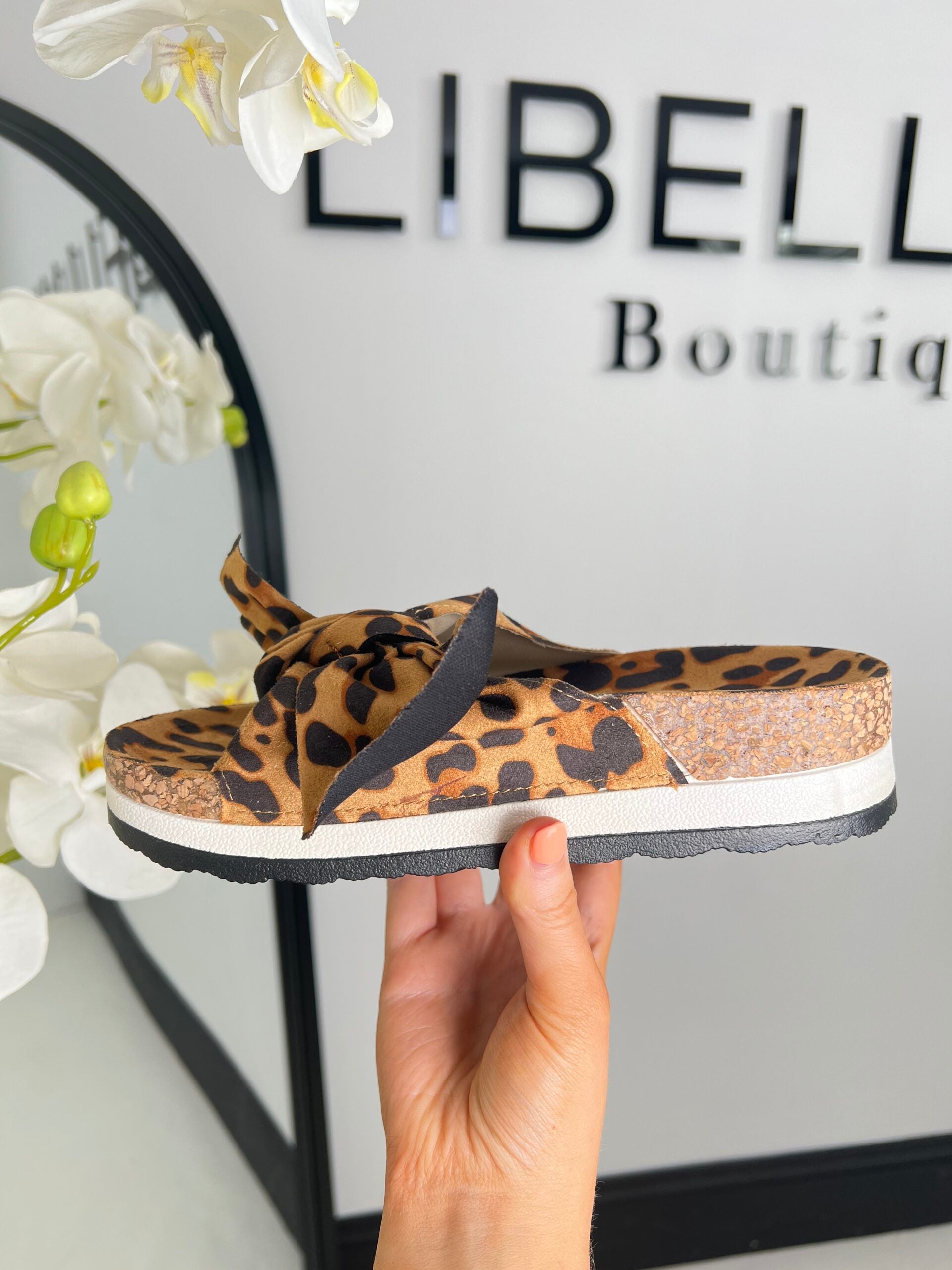 The Ollie - Leopard Print Platform Sandal
